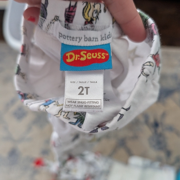 Pottery Barn Kids Dr. Seuss Pajamas 2T Cotton Long Sleeve Pants - Picture 4 of 4